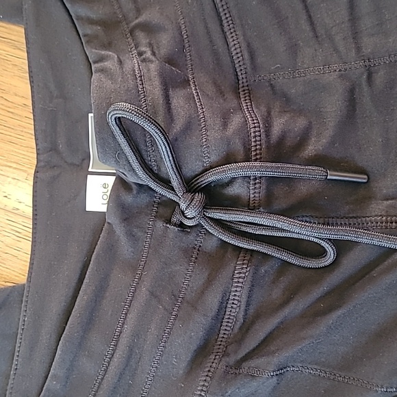 Lole Butter Lounge Pants, Size S, Black, Soft, Pockets, Cuffed Ankles - Picture 3 of 8